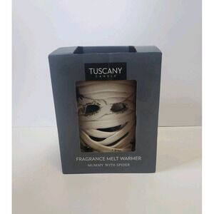 Tuscany Halloween Mummy With Spider Creepy Spooky Tabletop Wax Melt Warmer